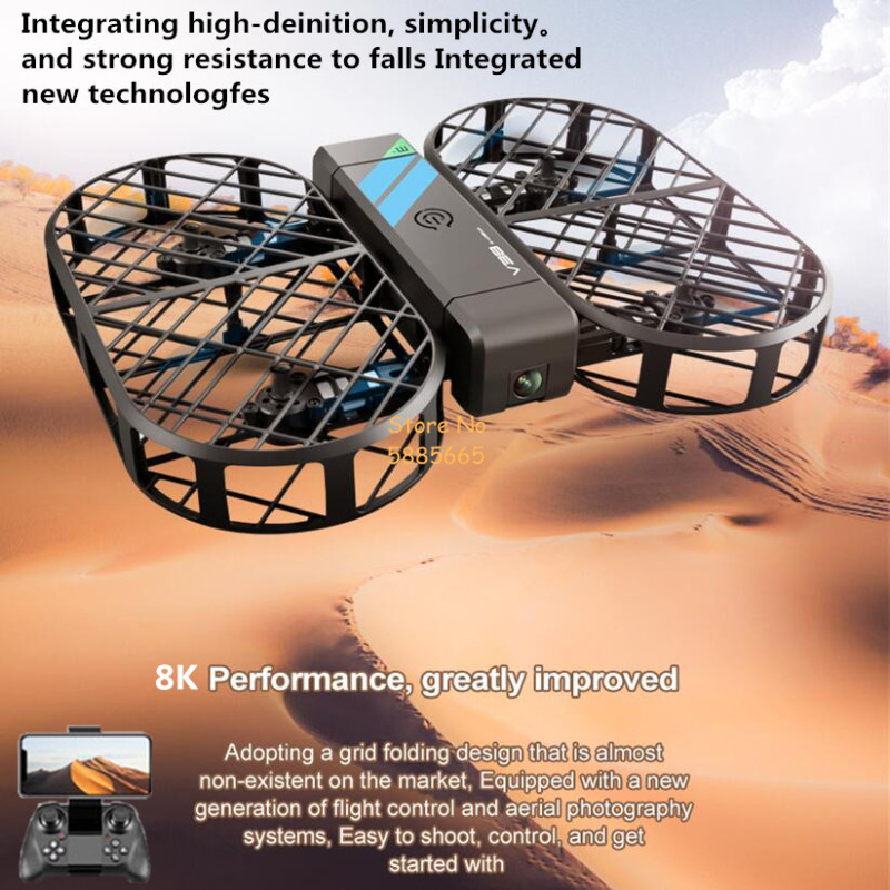 Drone Ae Rc - Caméra HD 8K 360 ° Protection