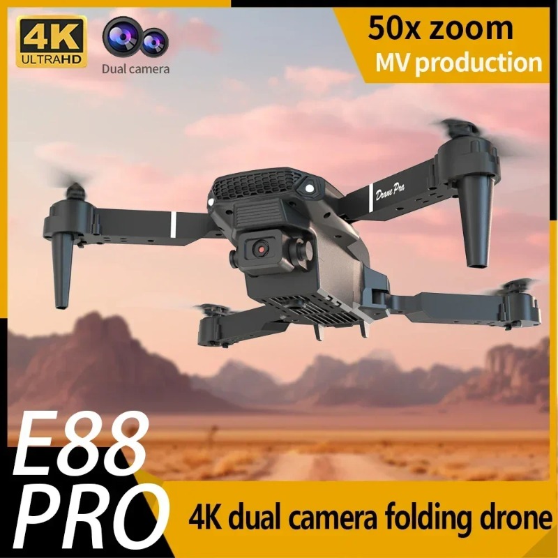 Drone E88 Rc Quadcopter - Mini drone E88 avec caméra HD