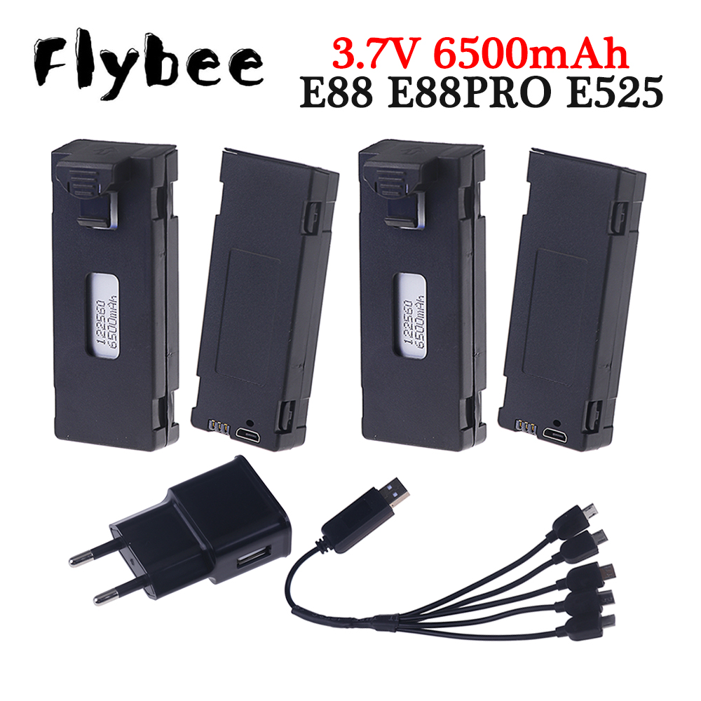 Drone E88 Rc Quadcopter - Batterie aste pour importateur RC, 3.7V,