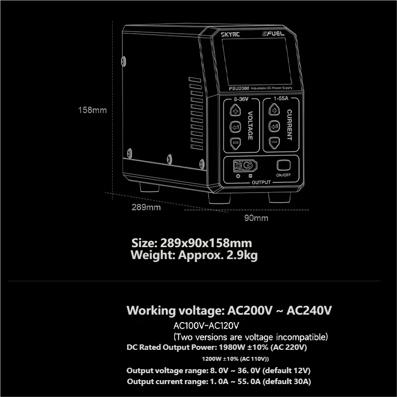Alimentation CC réglable SKYRC - Drone Rc Toy avis et prix