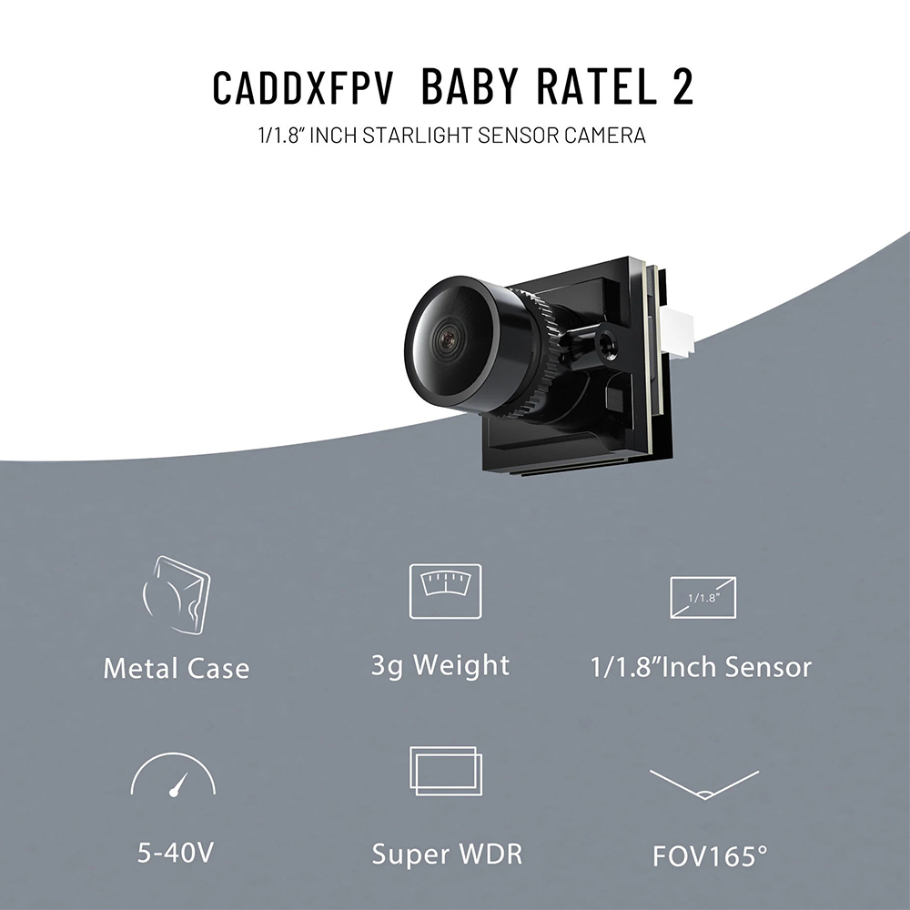 CADDX Micro Caméra FPV Ratel 2 - Drone Ae Rc avis et prix