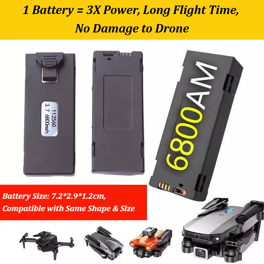 Batterie de remplacement 3.7V  - Drone E88 Rc Quadcopter avis et prix