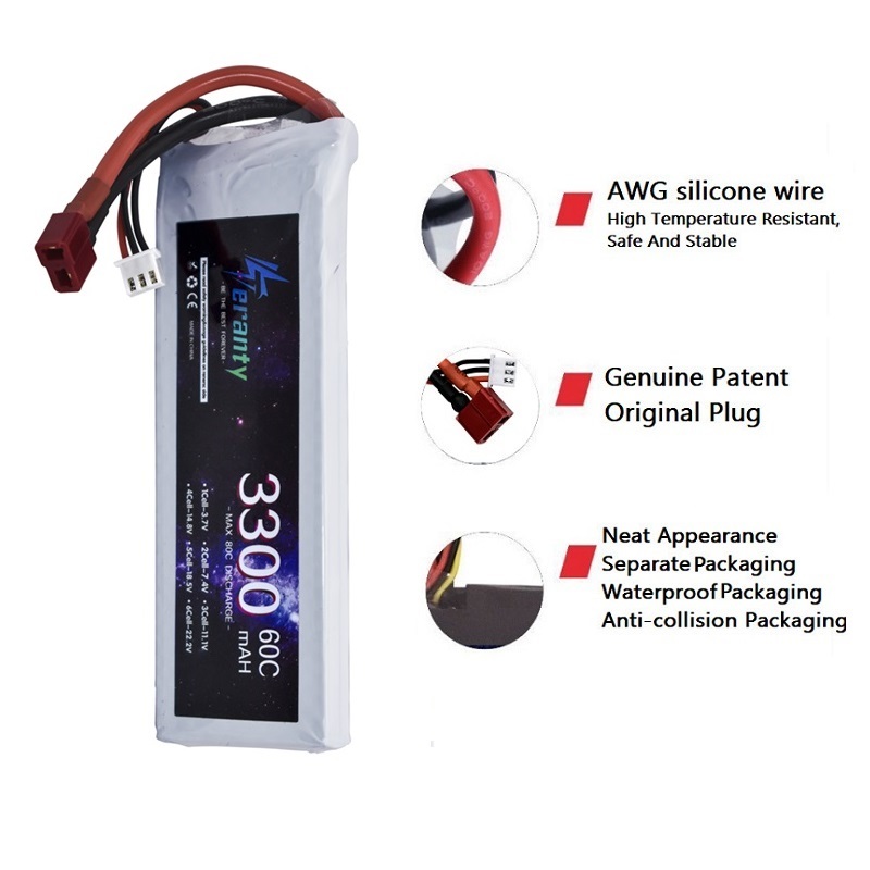Batterie LiPo 2s 7.4V 3300mAh  - Drone Rc Leading avis et prix
