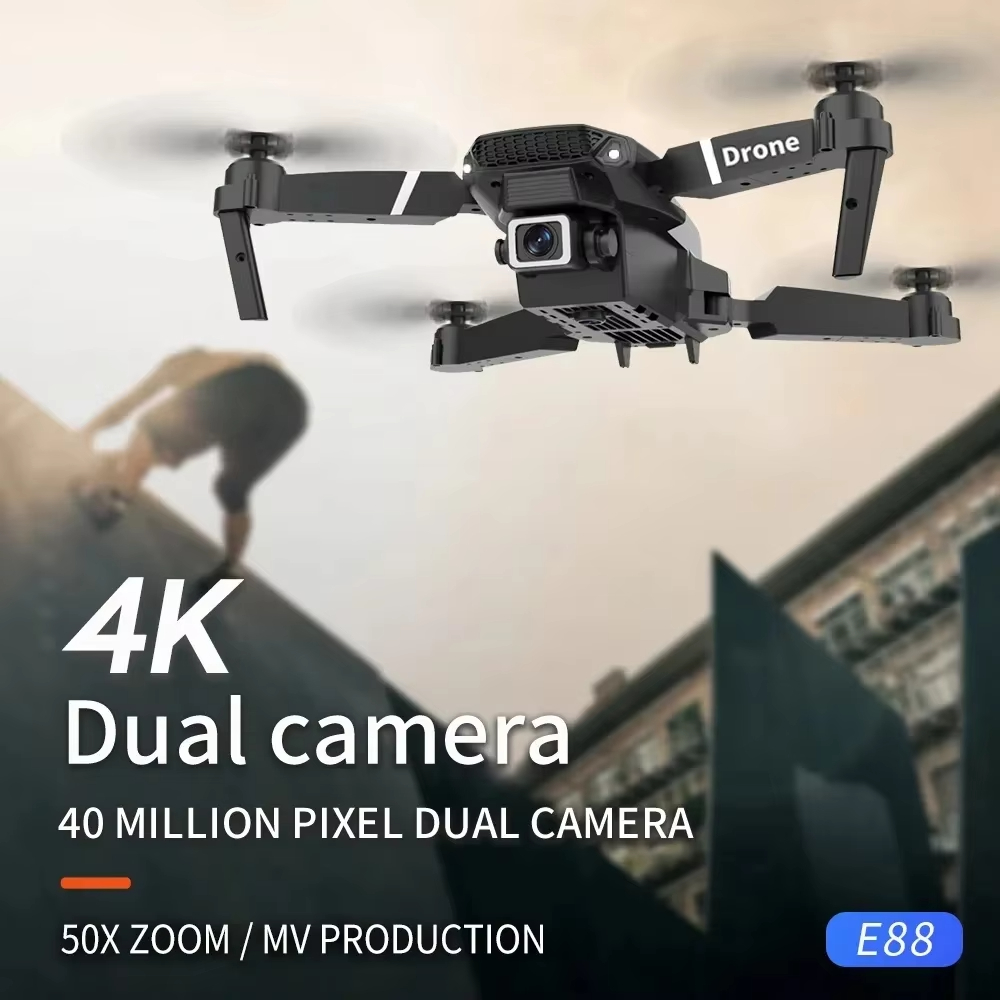 Drone professionnel 6K grand a - Drone E88 Rc Quadcopter avis et prix