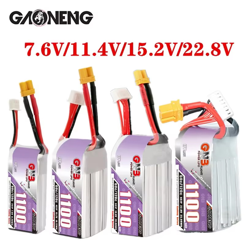 GNB 1100mAh 2S 3S 4S 6S 60C/12 - Drone Rc Leading avis et prix
